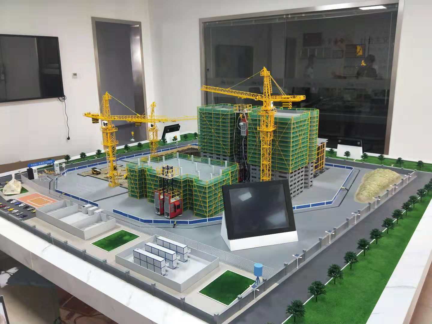周口建筑施工场景模型